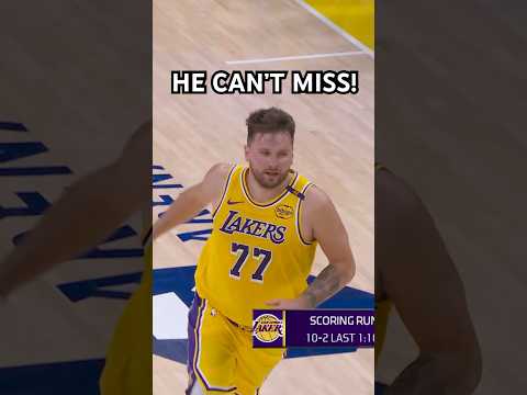 Luka Doncic knocks down his 3rd straight!