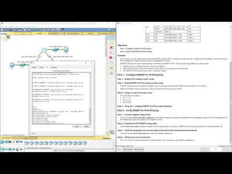 Lab 7.4.3.4 Packet Tracer - Configuring Basic EIGRP with IPv6 Routing