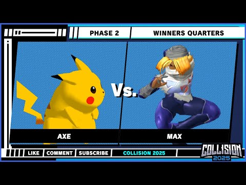 Collision 2025 - Winners Quarters - Axe (Pikachu) VS Max (Sheik) - Super Smash Bros. Melee