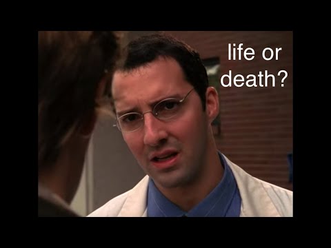 Buster Bluth forces Dawson to pull the plug on a coma patient
