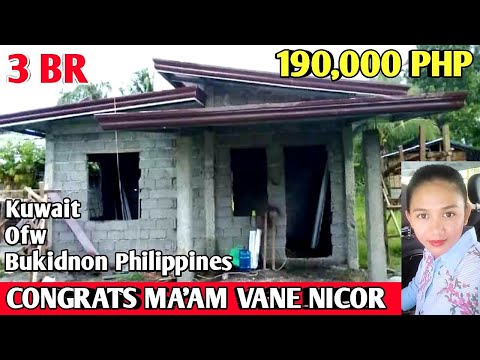 OFW SIMPLE HOUSE | Building A House 190,000 PHP,Congrats Ma'am Vane Nicor,Kuwait Ofw