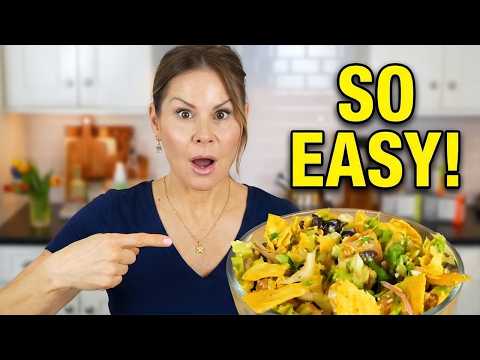 I Could Eat This TACO SALAD Every Day | HIGH PROTEIN & FIBER