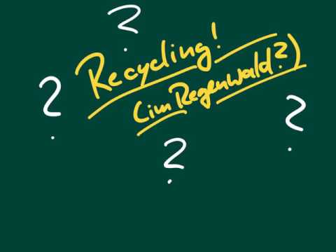 Recycling im Regenwald