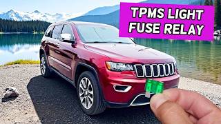 Jeep Grand Cherokee TPMS Light Tire Pressure Monitor System Fuse Relay Location Replacement 11 - 22