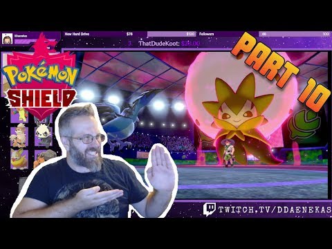 Lets Play Pokemon Shield Part 10 - Gym Leader Milo of Turffield Grass Gym!