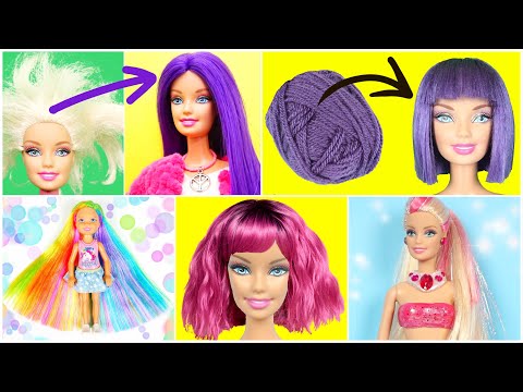 DIY BARBIE HAIRSTYLE, DOLL CLOTHES, MINIATURES & CHELSEA TRANSFORMATION -PINKBLUE BEST of 2020 Part2