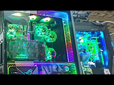 THE BEST Custom Water Cooled Gaming PC Builds 2019 Computex