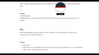 Pregnancy contraindication MCQ 50.