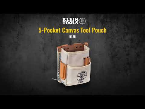 Tool Pouch, 5-Pocket, Canvas (5125)