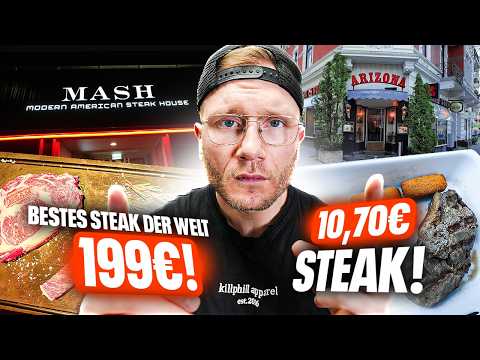 I TESTED THE CHEAPEST AND MOST EXPENSIVE STEAK IN HAMBURG!