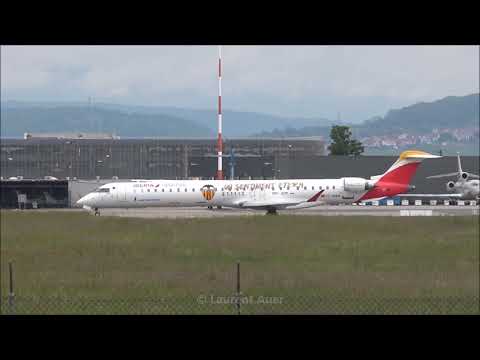 Bombardier CRJ-1000 / Air Nostrum / Pushback & take off at LFSB