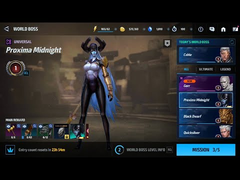 Farming Proxima Midnight Biometrics in MARVEL Future Fight