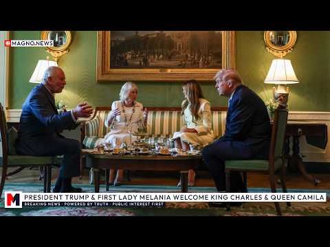 🇺🇸|🇬🇧 President Trump & First Lady Melania Welcome King Charles & Queen Camilla at The White House
