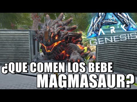 ¿QUE COMEN Y COMO CRIAR MAGMASAUR BEBE? ARK GENESIS