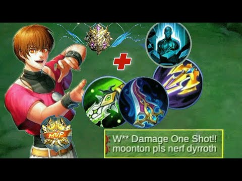 Dyrroth new meta build/best build/ dyrroth top global mlbb,