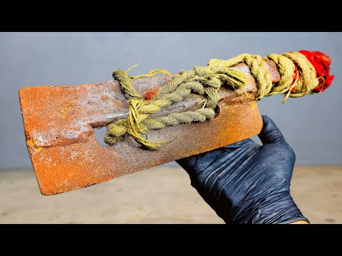 Restoration of Super Rusty Cleaver - No one will do that!