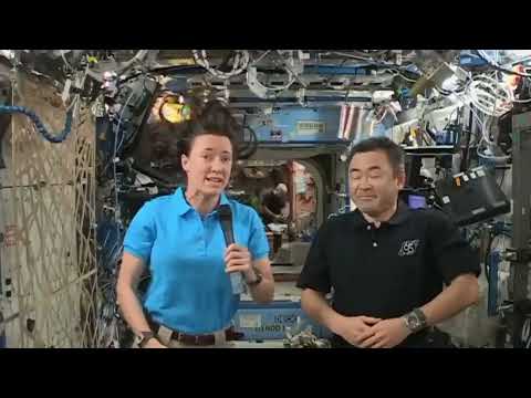 ISS Expedition 65 In-Flight Astronauts answer questions from children,  NASA  Engineer & Commander