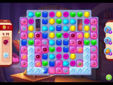 HomeScapes Level 659 no boosters (18 moves)