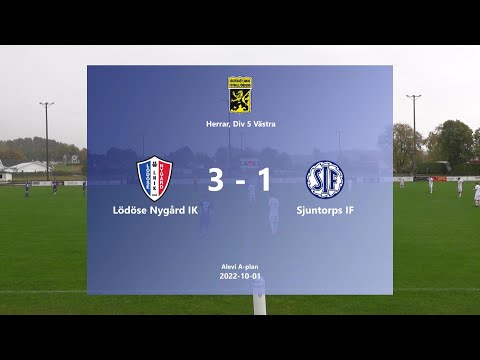 221001 Lödöse Nygård IK - Sjuntorps IF, Höjdpunkter