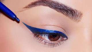 See How Different Eyeliner Colors can Completely Change Your Look!