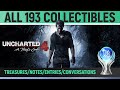 Uncharted 4 - All 193 Collectibles Guide - Treasures, Journal Entries, Notes, Optional Conversations