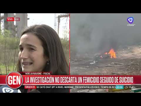 Habló la fiscal Navone y dijo que investigan femicidio seguido de suicidio
