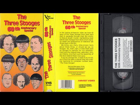 The Three Stooges 60th Anniversary Special (1990) VHS 60fps