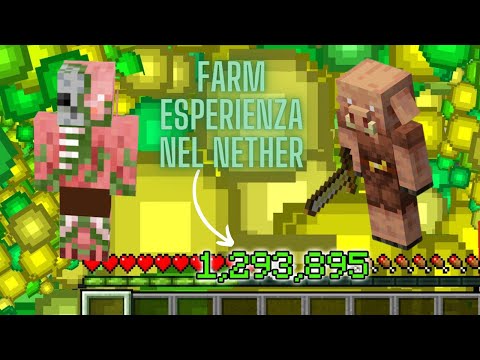 FARM DI ESPERIENZA NEL NETHER SEMPLICE ED EFFICACIE - MINECRAFT VANILLA