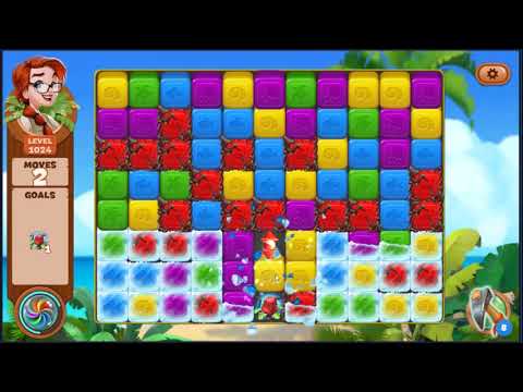 Lost Island Blast Adventure Level 1024 - NO BOOSTERS 🏝️ | SKILLGAMING ✔️