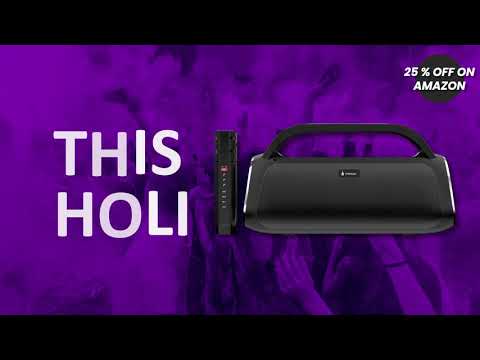 Vismac Hurricane  Portable Party Speaker with Karaoke Mic. Output Power: 48W