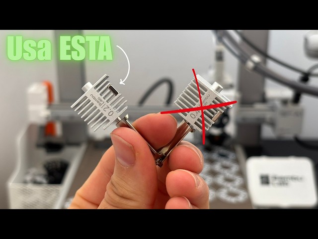 Vídeo relacionado con Kit Hotend actualizado para impresora 3D Bambu Lab X1/X1C, con bloque térmico de cobre chapado, disipador térmico de titanio, kit de boquilla de acero endurecido de 0,4 mm y bloque calefactor, Hotend