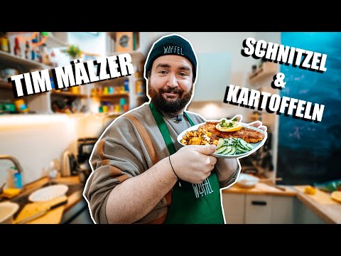 Ich KOCHE TIM MÄLZERS SCHNITZEL mit BRATKARTOFFELN