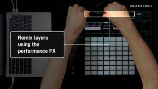 Video thumbnail for Endlesss Studio played on Ableton Push 2 by Endlesss