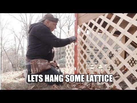 How to hang lattice under deck fast and easy