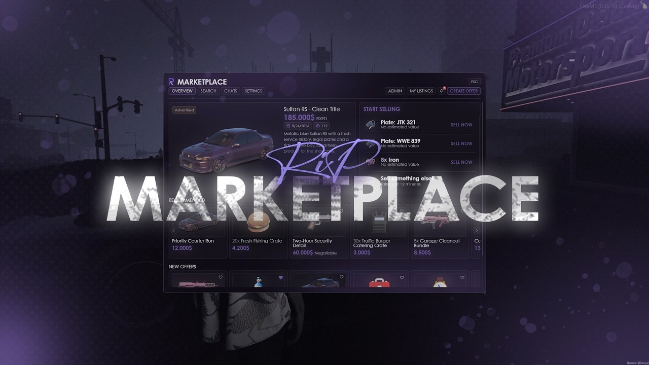 RiP-Marketplace - GTA V Script on Forge Mods