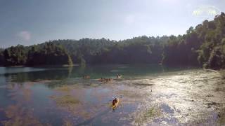 Flying over Khao Sok Rainforest - Drone shots above Cheow Larn Lake!