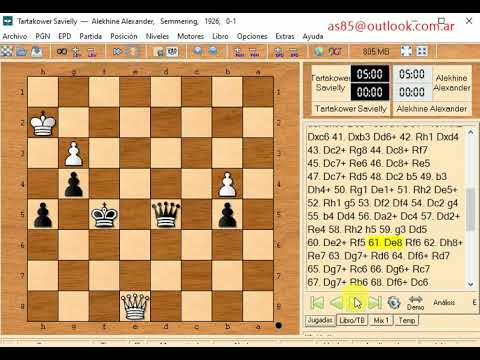 Alekhine  Aleksandrovich and tartakower s  0 1     897