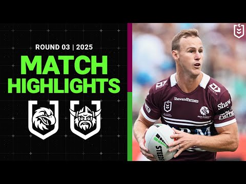 NRL Highlights | NRL Match Highlights 2025 | Sea Eagles v Raiders | Round 3
