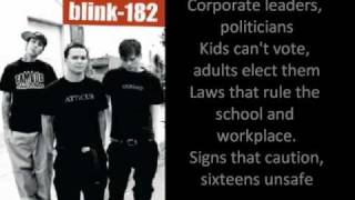 Blink 182 Anthem Part 2 with lyrics