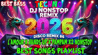 Download lagu TECHNO DJ NONSTOP BEST BASS 2026 💥 JBL BASS EXTREME 💥 L'AMOUR x HANDS UP x PAMPAM x Mix #DISCOREMIX mp3