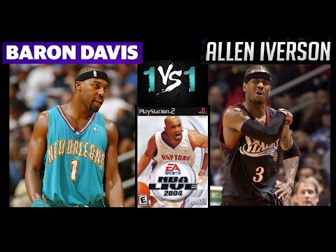 Baron Davis vs Allen Iverson - NBA Live 2004 1v1