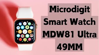 Microdigit Smart Watch MDW81 Ultra-Feature-Packed Wearable with Full Touch Screen& Wireless Charging