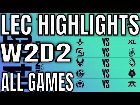 LEC Highlights ALL GAMES W2D2 Spring 2021