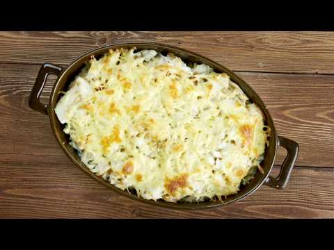 Recette : Gratin de pâtes au crabe