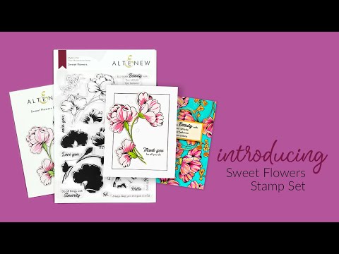 Beautiful Floral Layering Stamps for Paper Crafting