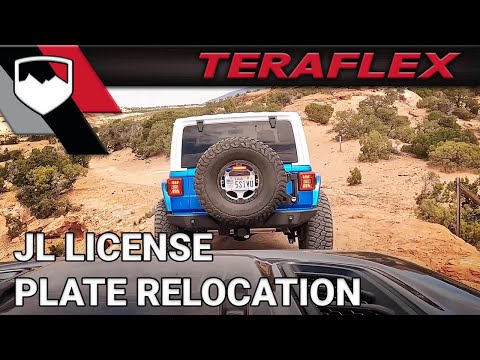 JL License Plate Relocation Kit | TeraFlex