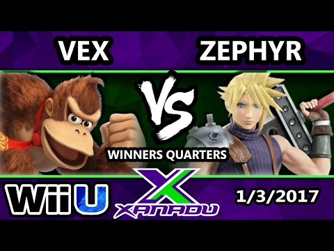 S@X 183 - Vex (Donkey Kong) Vs. Zephyr (Cloud) - SSB4 Winners Quarters - Smash for Wii U - Smash 4