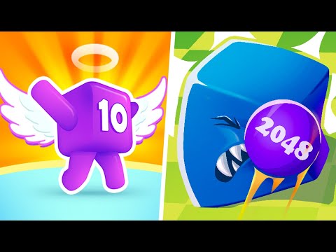 Level Up Numbers vs Ball Master 2048 Shooter  - 123456789 Gameplay (Freeplay)