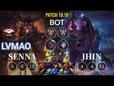 JDG LvMao Senna vs Jhin Bot - KR Patch 10.19