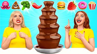 Chocolate Fountain Fondue Challenge | Epic Food Battle by Friendly DO